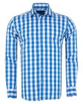 Checkered Long Sleeved Mens Shirt SL 7168 - Thumbnail