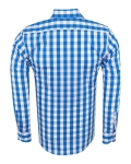 Checkered Long Sleeved Mens Shirt SL 7168 - Thumbnail