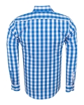 Checkered Long Sleeved Mens Shirt SL 7168 - Thumbnail