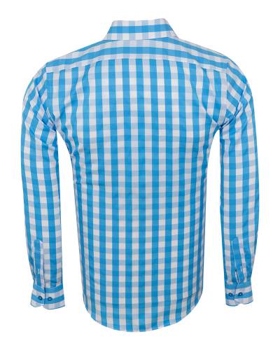 Checkered Long Sleeved Mens Shirt SL 7169