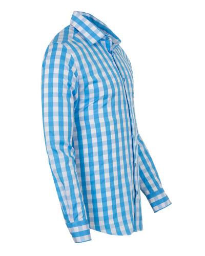 Checkered Long Sleeved Mens Shirt SL 7169