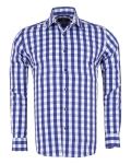 Checkered Long Sleeved Mens Shirt SL 7169 - Thumbnail