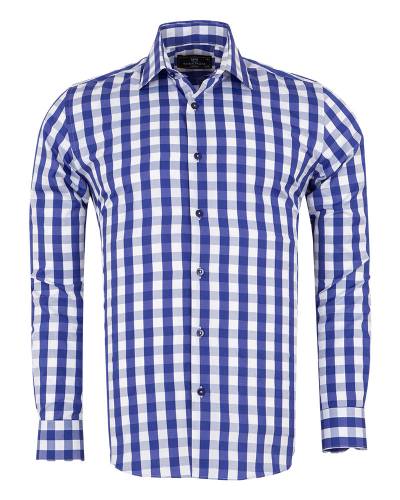 Checkered Long Sleeved Mens Shirt SL 7169