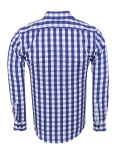 Checkered Long Sleeved Mens Shirt SL 7169 - Thumbnail