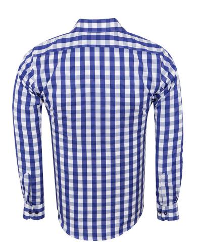 Checkered Long Sleeved Mens Shirt SL 7169