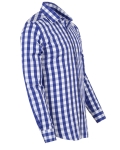 Checkered Long Sleeved Mens Shirt SL 7169 - Thumbnail