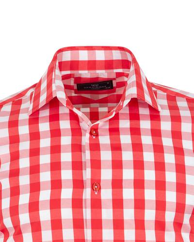 Checkered Long Sleeved Mens Shirt SL 7169