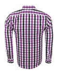 Checkered Long Sleeved Mens Shirt SL 7169 - Thumbnail