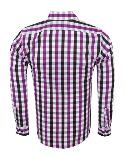 Checkered Long Sleeved Mens Shirt SL 7169