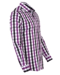 Checkered Long Sleeved Mens Shirt SL 7169 - Thumbnail