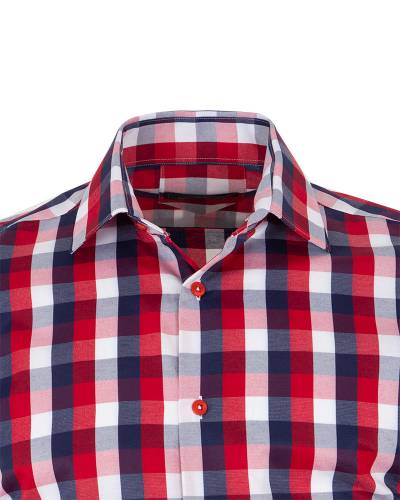 MAKROM - Checkered Long Sleeved Mens Shirt SL 7170 (1)