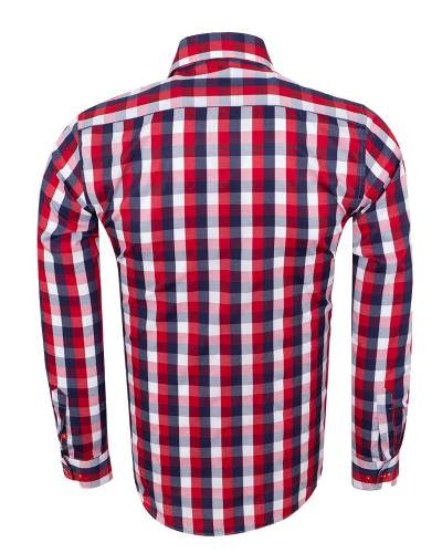 Checkered Long Sleeved Mens Shirt SL 7170