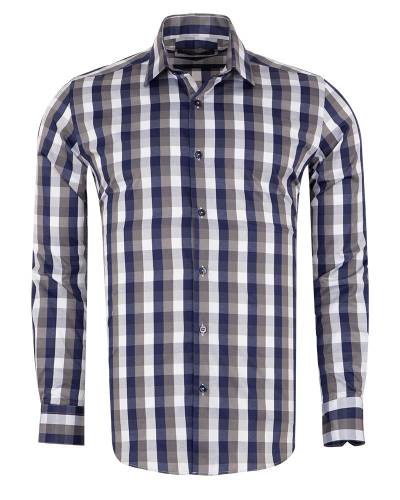Checkered Long Sleeved Mens Shirt SL 7170