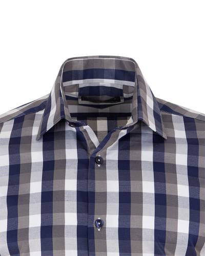 Checkered Long Sleeved Mens Shirt SL 7170