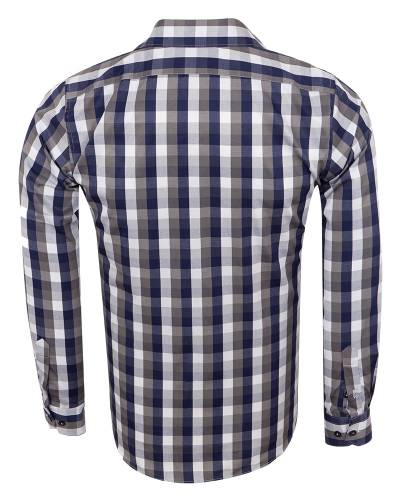 Checkered Long Sleeved Mens Shirt SL 7170