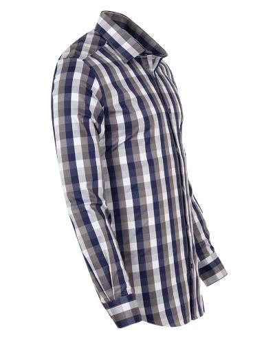 Checkered Long Sleeved Mens Shirt SL 7170