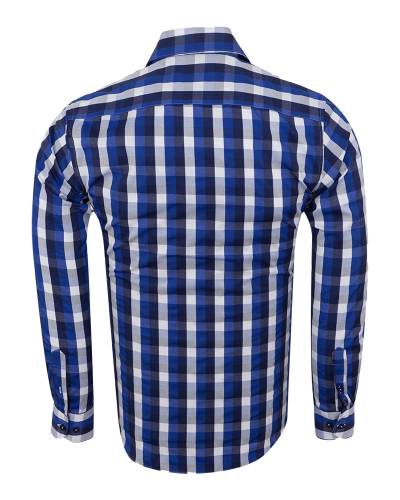 Checkered Long Sleeved Mens Shirt SL 7170