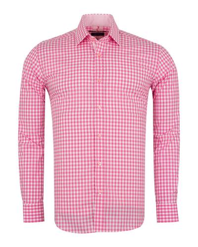 Checkered Long Sleeved Mens Shirt SL 7172