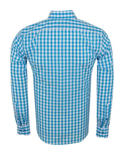 Checkered Long Sleeved Mens Shirt SL 7173