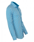 Checkered Long Sleeved Mens Shirt SL 7173 - Thumbnail