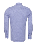 Cotton Linen Long Sleeved Mens Shirt SL 7889 - Thumbnail