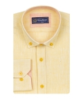 Cotton Linen Long Sleeved Mens Shirt SL 7889 - Thumbnail