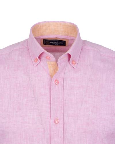 Cotton Linen Long Sleeved Mens Shirt SL 7889