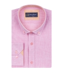 Cotton Linen Long Sleeved Mens Shirt SL 7889 - Thumbnail