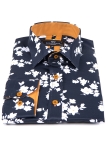 Floral Printed Long Sleeved Mens Shirt SL 7216 - Thumbnail