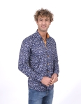 Floral Printed Long Sleeved Mens Shirt SL 7224 - Thumbnail