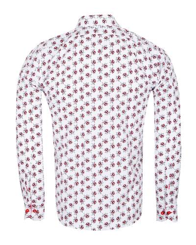 MAKROM - Floral Printed Long Sleeved Mens Shirt SL 7244 (1)