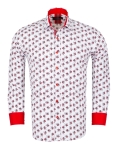 Floral Printed Long Sleeved Mens Shirt SL 7244 - Thumbnail