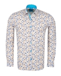 Floral Printed Long Sleeved Mens Shirt SL 7249 - Thumbnail