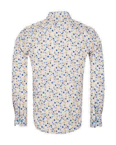 MAKROM - Floral Printed Long Sleeved Mens Shirt SL 7249 (1)