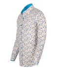 Floral Printed Long Sleeved Mens Shirt SL 7249 - Thumbnail