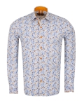 Floral Printed Long Sleeved Mens Shirt SL 7249 - Thumbnail