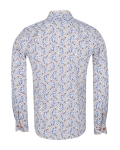 Floral Printed Long Sleeved Mens Shirt SL 7249 - Thumbnail