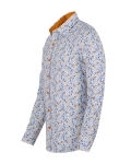 Floral Printed Long Sleeved Mens Shirt SL 7249 - Thumbnail