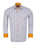 Floral Printed Long Sleeved Mens Shirt SL 7249 - Thumbnail
