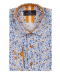 Floral Printed Long Sleeved Mens Shirt SL 7249 - Thumbnail