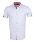 Garnished Short Sleeve Mens Shirt SS 7896 - Thumbnail