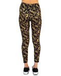 Luxury Black and Gold Womens Leggings TY 004 - Thumbnail