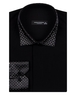 Luxury Black Long Sleeved Mens Shirt With Accessories SL 6695 - Thumbnail