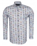 Luxury Cartoon Cars Printed Long Sleeved Mens Shirt SL 5917 - Thumbnail