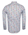 Luxury Cartoon Cars Printed Long Sleeved Mens Shirt SL 5917 - Thumbnail