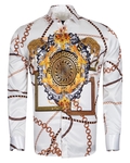 Luxury Chains Printed Long Sleeved Mens Shirt SL 6750 - Thumbnail