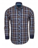 Luxury Check Multicolor Cotton Long Sleeved Mens Shirt SL 5403 - Thumbnail