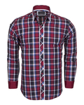 Luxury Check Multicolor Cotton Long Sleeved Mens Shirt SL 5403 - Thumbnail