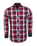 Luxury Check Multicolor Cotton Long Sleeved Mens Shirt SL 5403 - Thumbnail