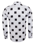 Luxury Check Pattern Printed Long Sleeved Mens Shirt SL 6312 - Thumbnail